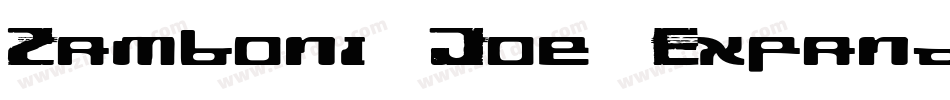 Zamboni Joe Expanded字体转换